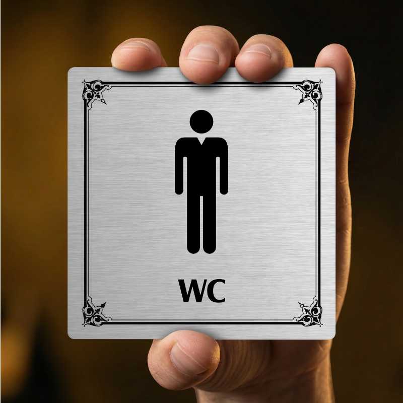 WC muži, 100x100mm, pergamen, Arizona